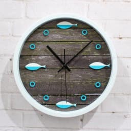 image-Nostalgic Fish Wall Clock