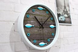 image-Nostalgic Fish Wall Clock