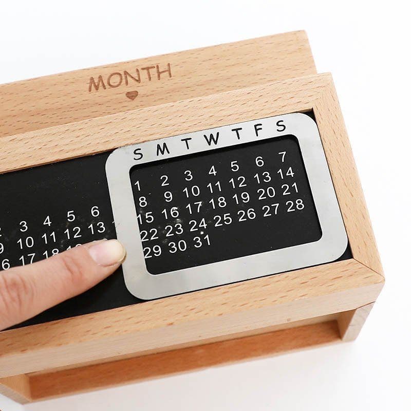 image-Desktop Calendar Storage Box