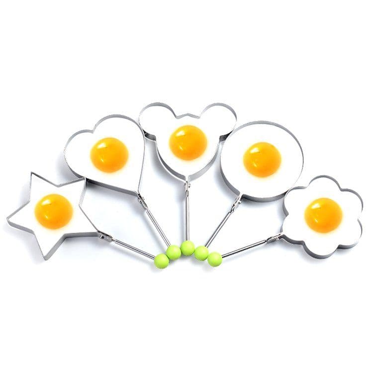 image-Stainless Steel Egg Mold Set 5pcs
