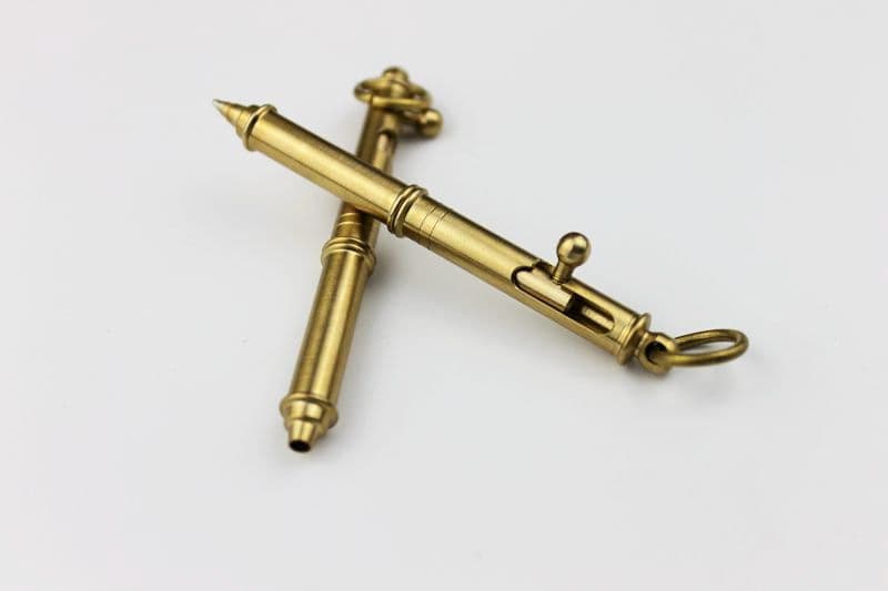 image-Brass Rifle Style Pen