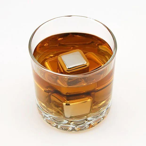 image-Stainless Steel Ice Cubes