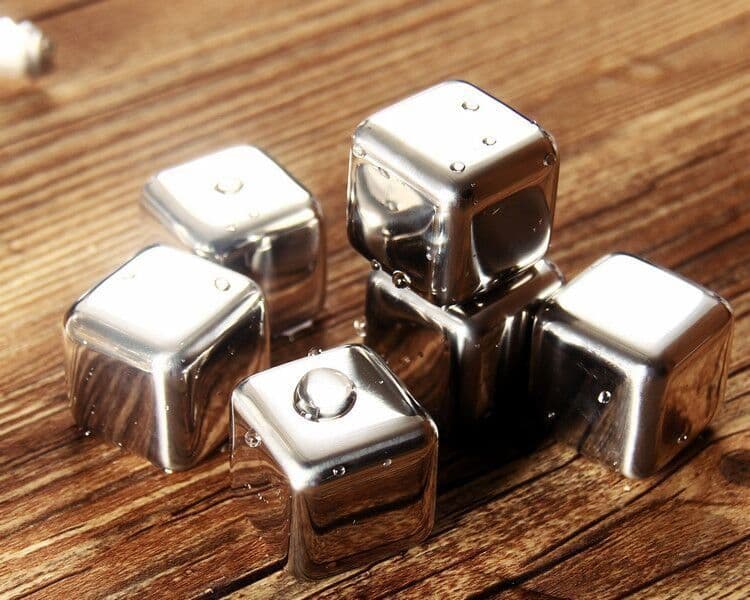 image-Stainless Steel Ice Cubes