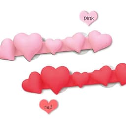 image-Red Heart Toothbrush Holder