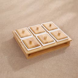 image-Bamboo Condiment Storage Boxes