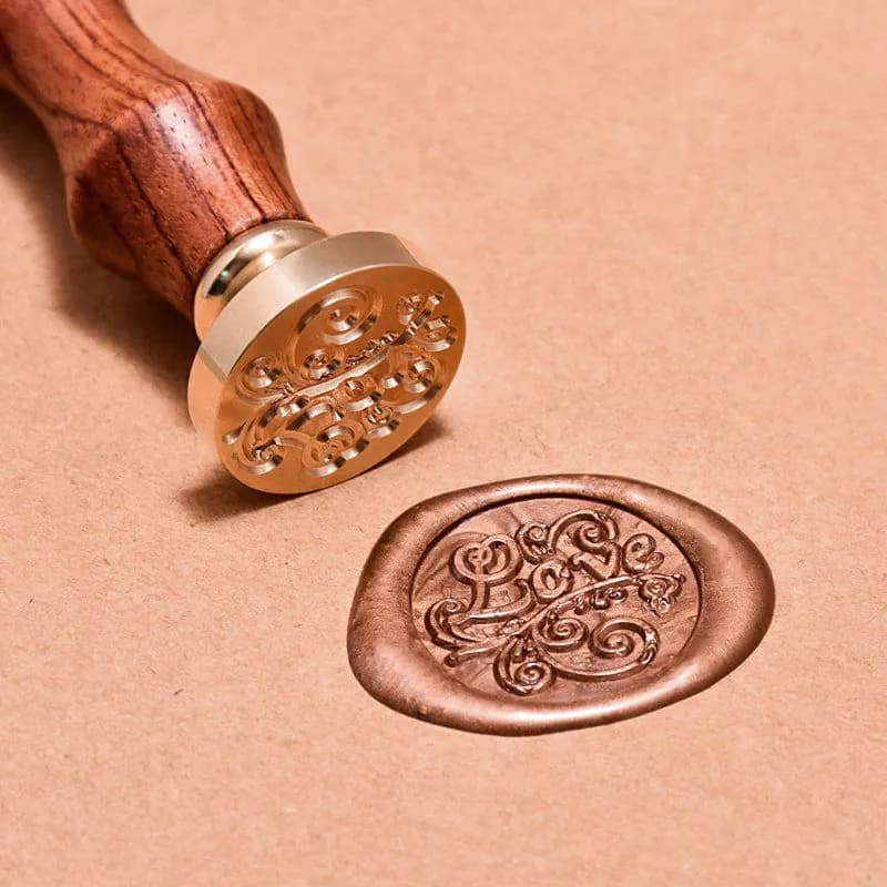 image-Floral LOVE Wax Seal Stamp Set