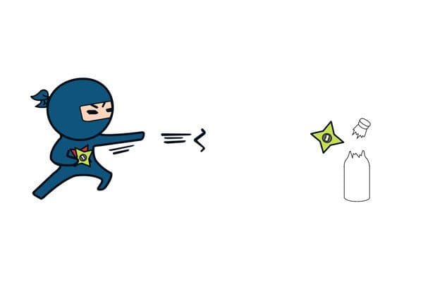 image-Magnetic Ninja Dart Bottle Opener