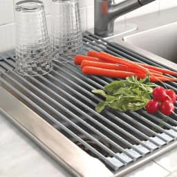 image-Roll-Up Over-Sink Drying Rack