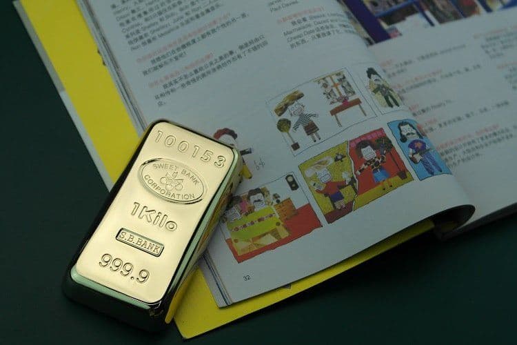 image-Gold Bullion Paperweight