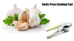 image-Garlic Press Crusher Fruit Vegetable Cutter