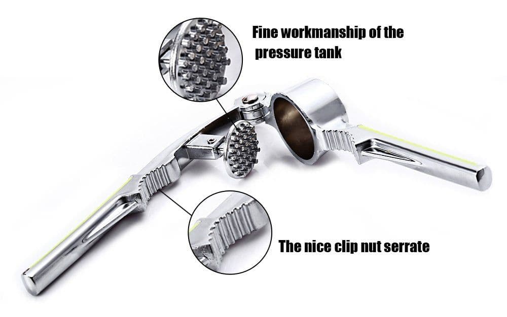 image-Garlic Press Crusher Fruit Vegetable Cutter