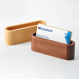 image-Wood Business Card Holder