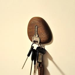 image-Walnut Magnet Key Holder