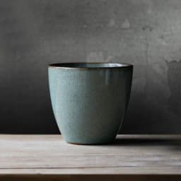 image-Handmade Pottery Retro Green Ceramic Cup