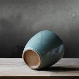 image-Handmade Pottery Retro Green Ceramic Cup
