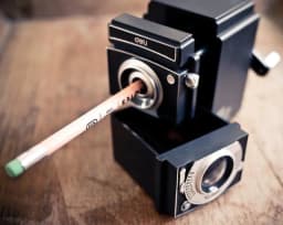 image-Vintage Camera Pencil Sharpener