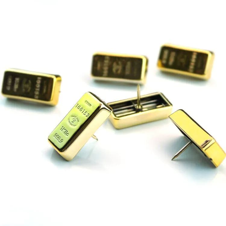 image-Gold Bullion Pushpins