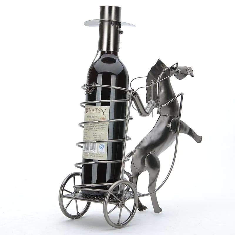 image-Creative Gentleman Carriage Decorative Wine Racks