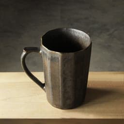 image-Handmade Multi-faceted Gilt Coffee Mug