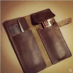 image-Handmade Real Leather Pens & Tools Wrap
