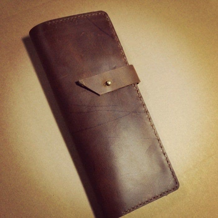 image-Handmade Real Leather Pens & Tools Wrap