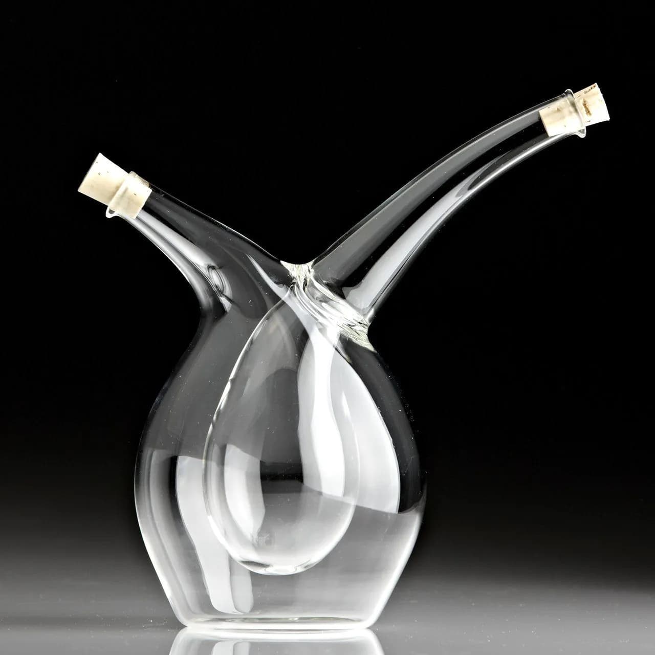 image-Oil & Vinegar Round Glass