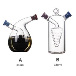image-Oil & Vinegar Round Glass