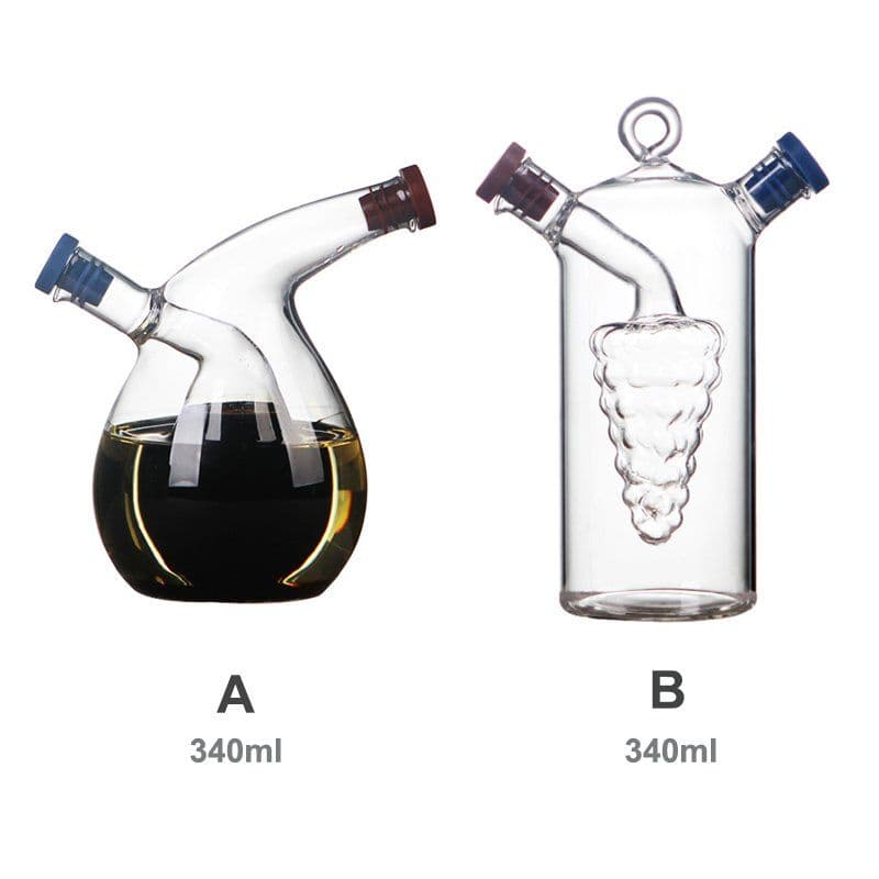 image-Oil & Vinegar Round Glass