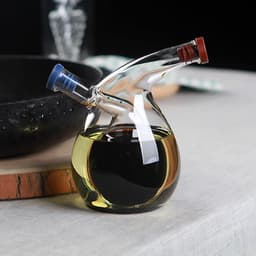 image-Oil & Vinegar Round Glass