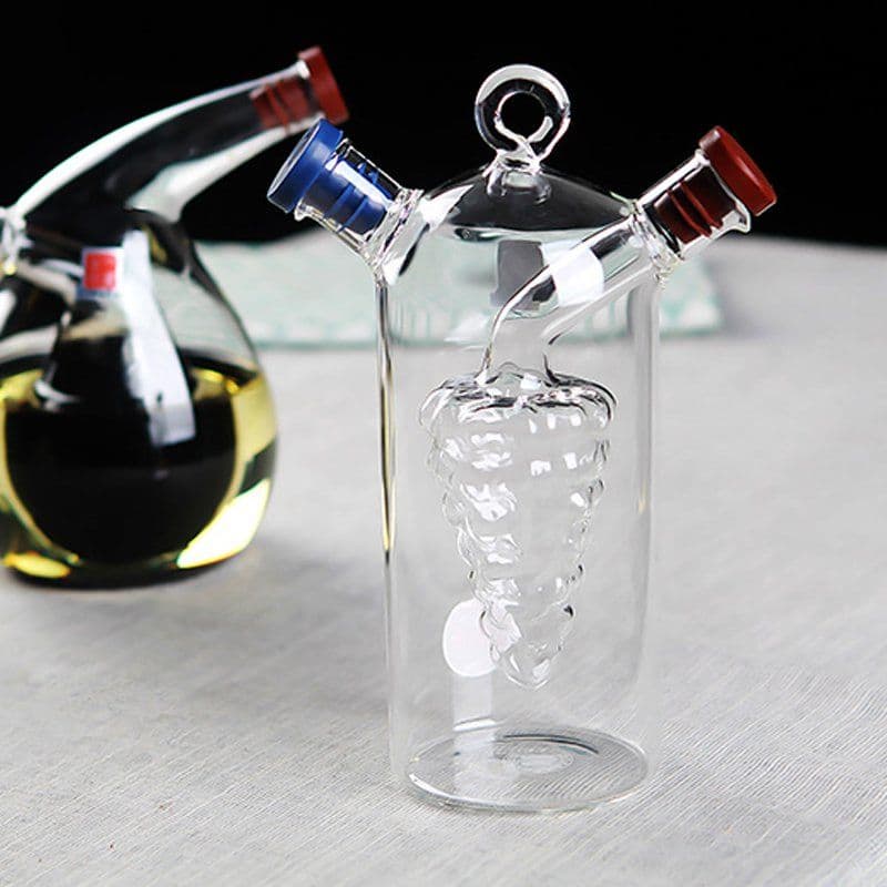 image-Oil & Vinegar Round Glass