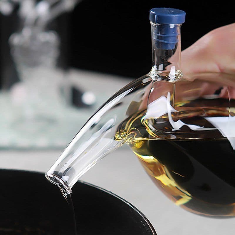 image-Oil & Vinegar Round Glass
