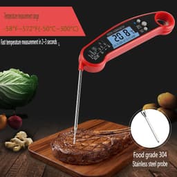 image-BBQ Instant Read Meat Thermometer Waterproof Digital Food Probe