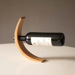image-Gravity Bamboo Bottle Holder
