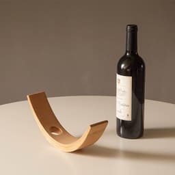 image-Gravity Bamboo Bottle Holder