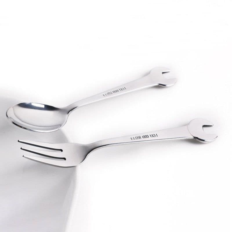 image-Spanner Spoon and Fork Set