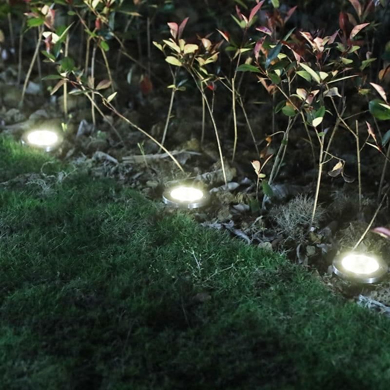 image-LED Solar Powered In-Ground Lights - Solar Pathway Lights