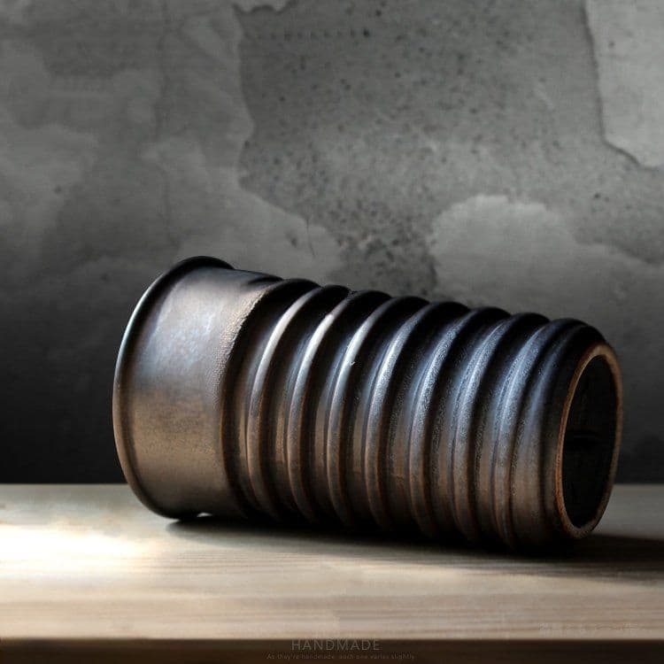 image-Handmade Screw Style Couple Coffee Cup