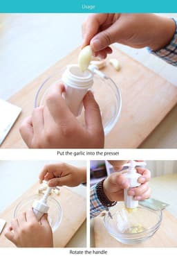image-Portable Garlic Presser Crusher
