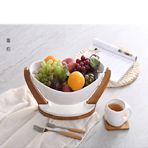 image-Ceramic Fruit Bowl
