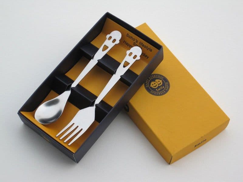 image-Smile Spoon and Fork Set