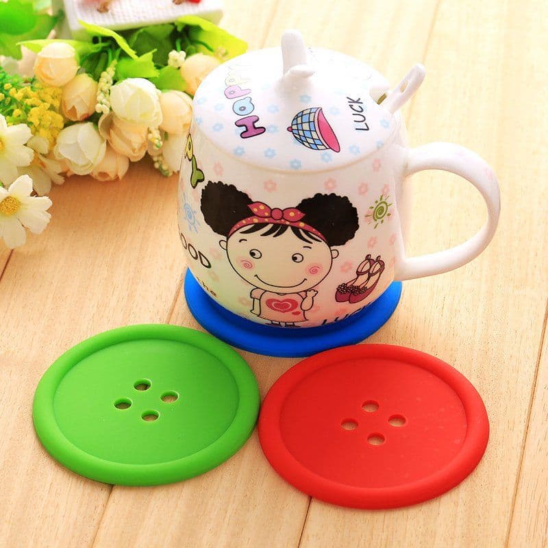 image-Silicone Button Coasters