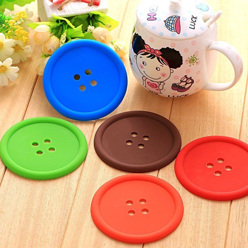 image-Silicone Button Coasters