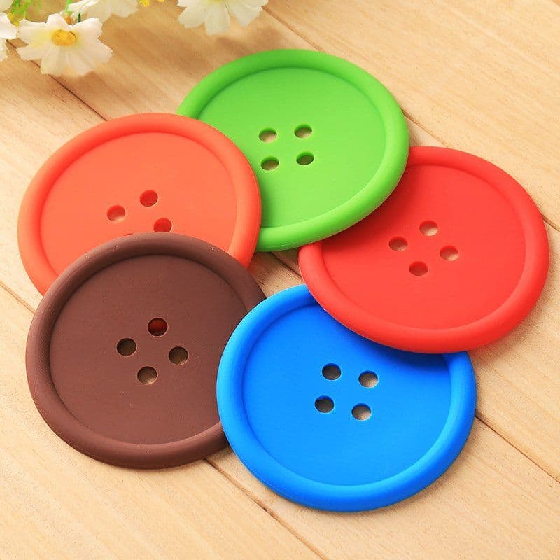 image-Silicone Button Coasters