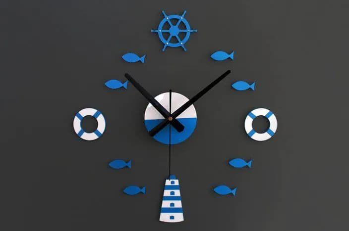image-Diy Tower Rudder Buoy Combination Wall Clock