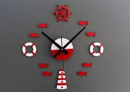image-Diy Tower Rudder Buoy Combination Wall Clock
