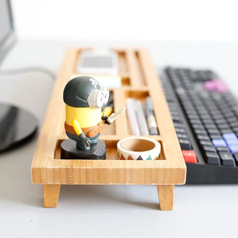 image-Bamboo Desktop Organizer