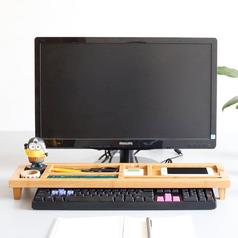 image-Bamboo Desktop Organizer