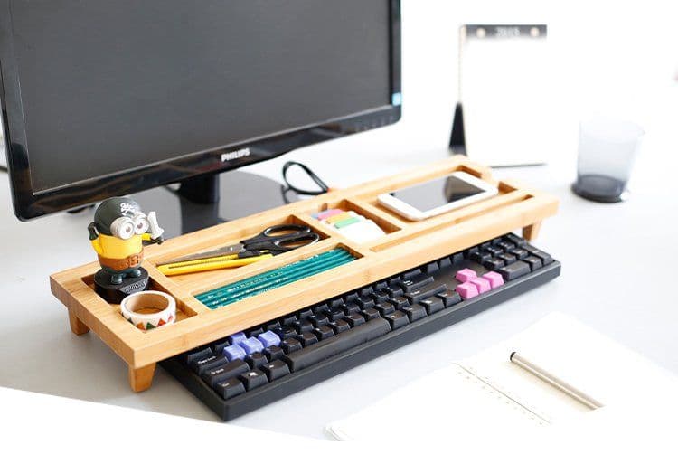 image-Bamboo Desktop Organizer