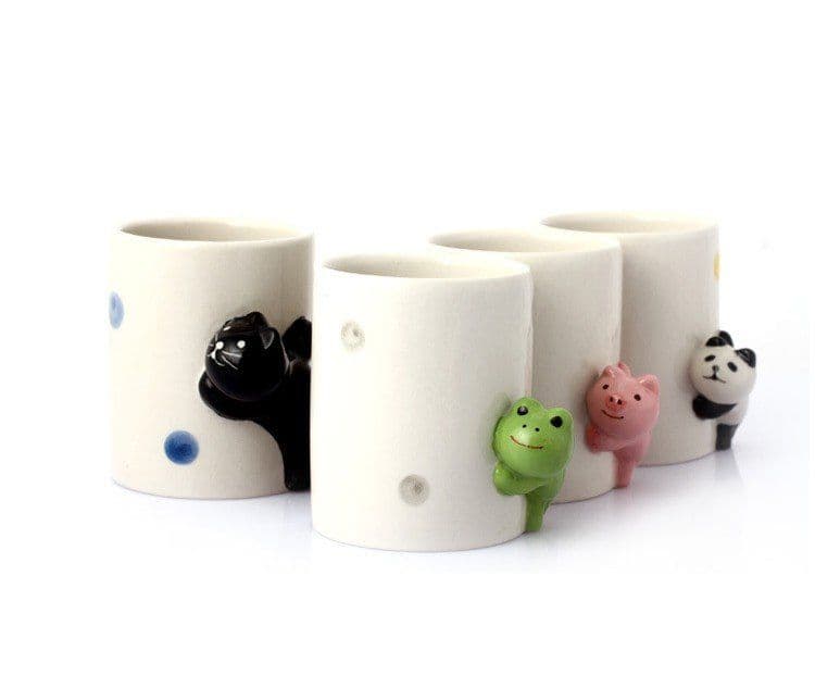 image-Lovely Hand-painted Animal Hide and Seek Cup
