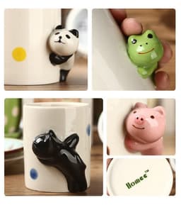 image-Lovely Hand-painted Animal Hide and Seek Cup